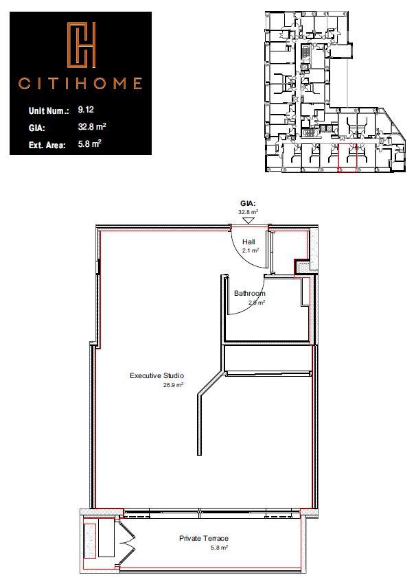  Image of Apartment - 1 Bathrooms for Rental in Victory Suites-Gibraltar, Image 16